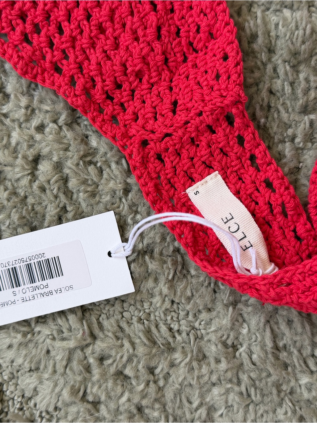 Else Red High-Waist Crochet Shorts - Women's Summer Knit — image 4 of 7